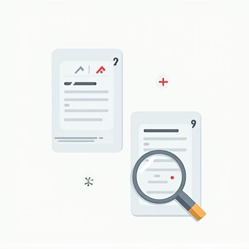 Magnifying glass over a complex document, symbolizing investigation.