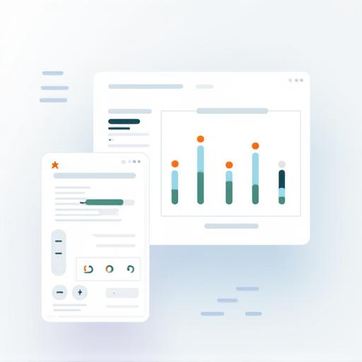 A user interface dashboard showing audience analytics charts and graphs.